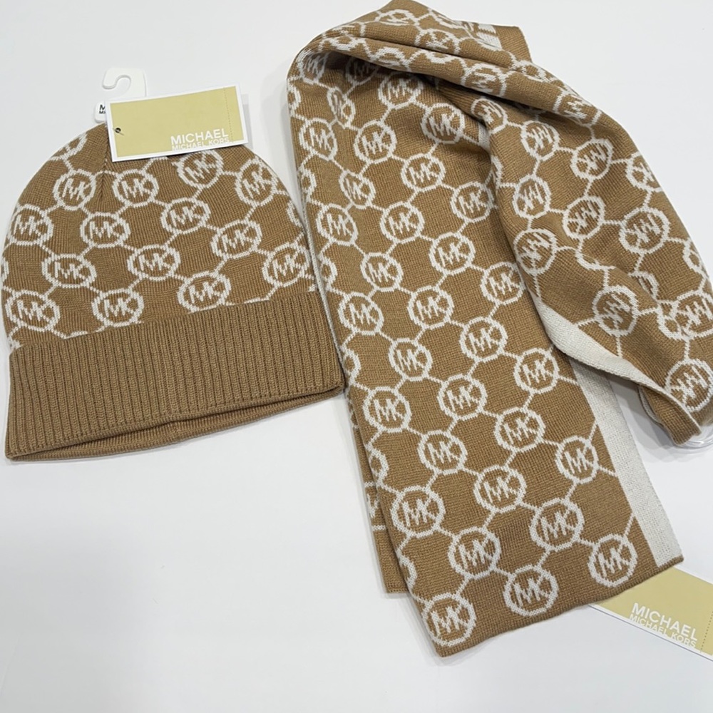 Michael Kors beanie and scarf